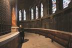 Tom De Paor in the ambulatory at St Fin Barre's Cathedral.